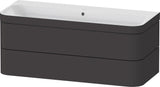 Duravit Happy D.2 c-bonded Waschtischset 1175 mm wandhängend mit 2 Schubkästen und Tip-on Technik