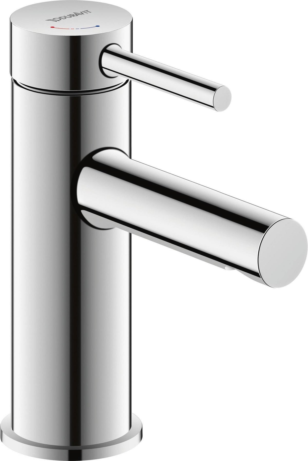 Duravit Circle Einhebel-Waschtischmischer Chrom – ohne Zugstange, 100 mm Auslauf, Keramikmischsystem