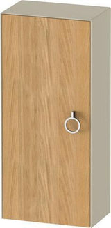 DURAVIT White Tulip Halbhochschrank 400 mm, Tür links, Nussbaum/Taupe, Soft-Close