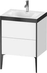 DURAVIT XViu c-bonded Waschtischset bodenstehend 600 mm weiß mit Soft-Close
