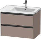 basalt matt / 2 Schubkästen / Waschtischunterbau