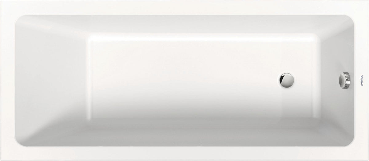 Duravit No.1 Badewanne 1500x700 mm Einbauversion mit 1 Rückenschräge in Weiß