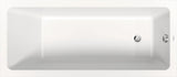 Duravit No.1 Badewanne 1500x700 mm Einbauversion mit 1 Rückenschräge in Weiß