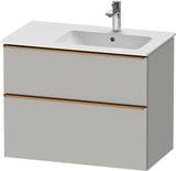DURAVIT D-Neo Waschtischunterbau 810 mm Weiß Matt mit Bronze Griff und Soft-Close