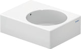 DURAVIT Design Classics Wandwaschtisch 615 mm, Becken links, mit Überlauf, weiß
