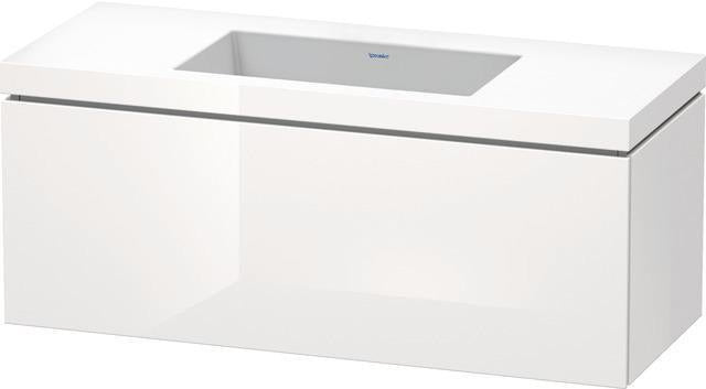 Duravit Waschtischset L-Cube 1200x480mm mit Vero Air Möbelwaschtisch, wandhängend, ohne Überlauf