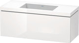 Duravit Waschtischset L-Cube 1200x480mm mit Vero Air Möbelwaschtisch, wandhängend, ohne Überlauf