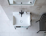DURAVIT DuraSquare Waschtisch 500 mm weiß ohne Überlauf mit 1 Hahnloch für Möbelmontage