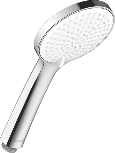 Duravit Handbrause 3-Jet D110 – Soft Rain, Rain & Intense Rain, Chrom Weiß, 110 mm, Antikalk