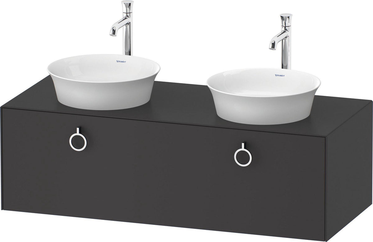 DURAVIT White Tulip Waschtischunterbau 1300 mm, 1 Auszug, wandhängend, weiß seidenmatt
