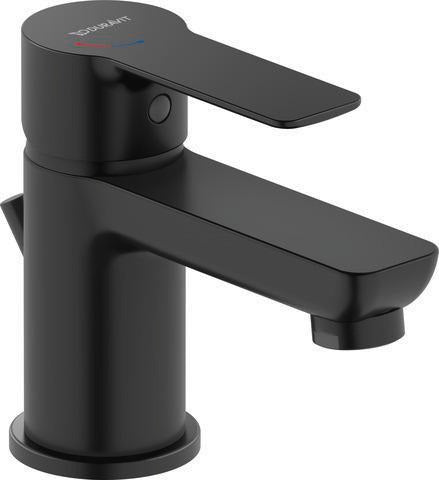 DURAVIT D-Code Einhebel-Waschtischmischer Schwarz mit FreshStart und MinusFlow