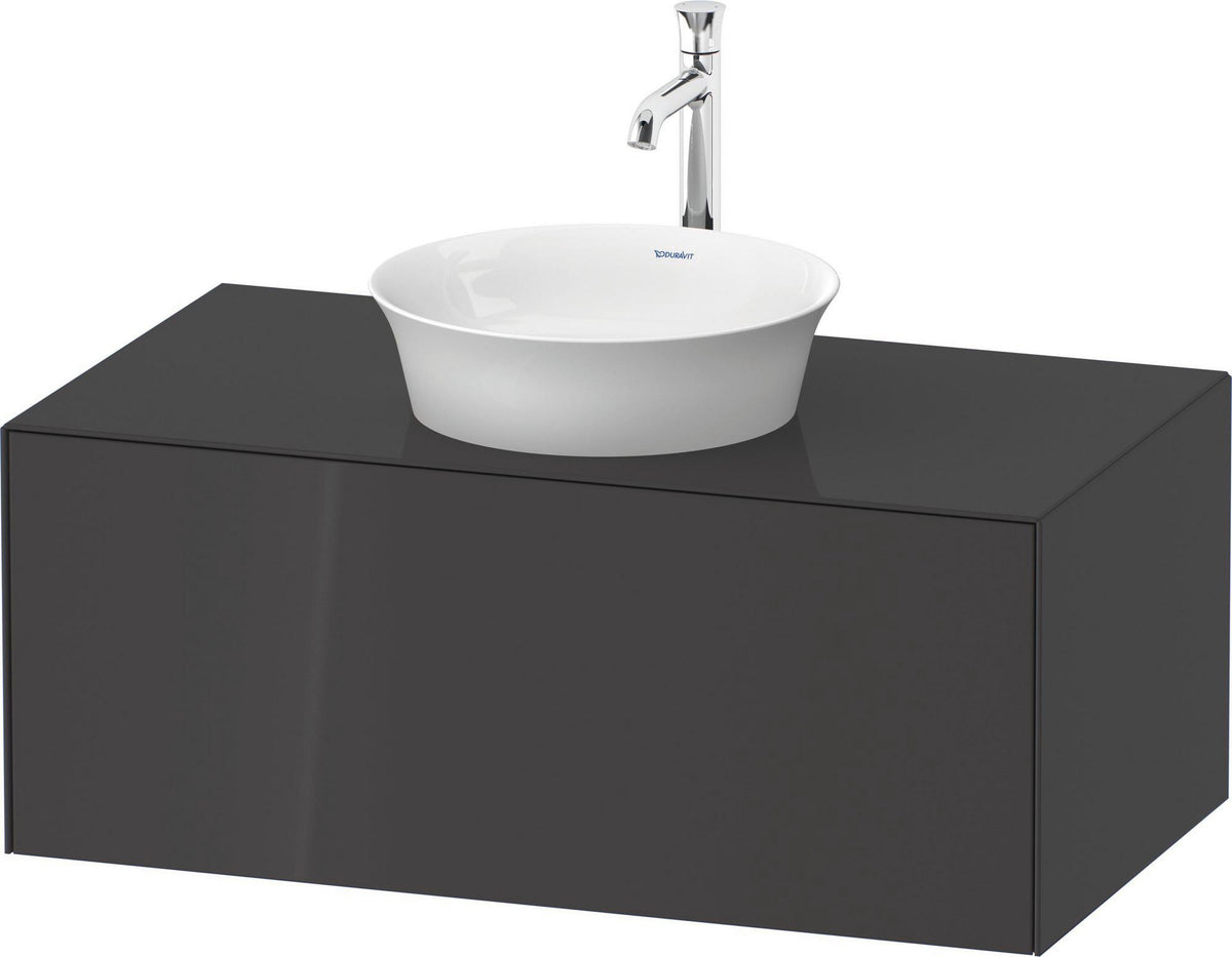 DURAVIT White Tulip Waschtischunterbau 1000 mm Taupe Seidenmatt mit LED & Tip-On