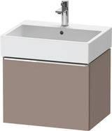 DURAVIT D-Neo Waschtischunterbau 584 mm wandhängend mit 1 Auszug, Griff Bronze, Weiß Matt