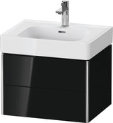 Duravit XSquare Waschtischunterbau 584 mm, 2 Schubkästen, Tip-on, Taupe