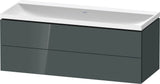 Duravit L-Cube Waschtischset 1200x480x480 mm Eiche Terra Matt mit Tip-on Technik