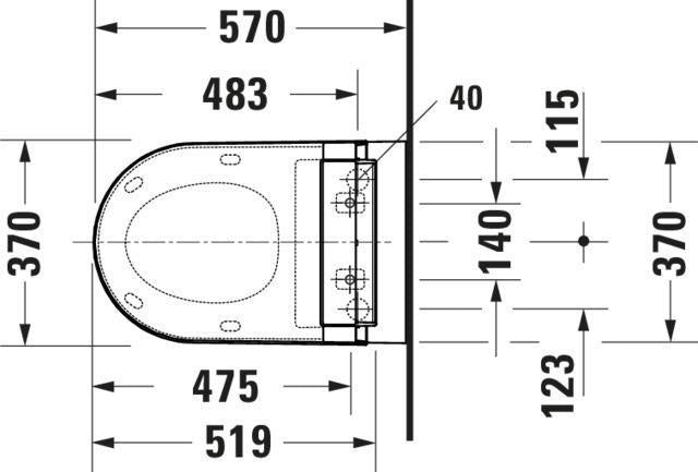 DURAVIT SensoWash Classic Dusch-WC-Sitz in Weiß – mit Fernbedienung, Beleuchtung und einstellbarer Duschstrahlstärke