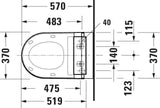 DURAVIT SensoWash Classic Dusch-WC-Sitz in Weiß – mit Fernbedienung, Beleuchtung und einstellbarer Duschstrahlstärke