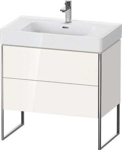 Duravit Waschtischunterbau XSQUARE 784 mm ta s-matt mit 2 Auszügen und Fußgestell