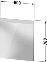 DURAVIT Licht & Spiegel Wandspiegel 600x700mm mit Beleuchtung, Heizung & Sensorschalter – Weiß