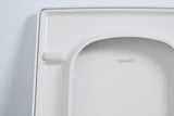 DURAVIT WC-Sitz Design Classics Viu Comp. Weiß mit Edelstahl-Scharnieren, ohne Absenkautomatik
