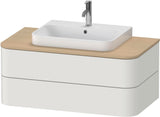 Duravit Happy D.2 Konsolenwaschtischunterbau 1000 mm Taupe Supermatt mit Tip-on und Soft-Close