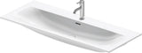 DURAVIT Viu Möbelwaschtisch 1230 mm, Weiß, mit Überlauf & WonderGliss – für Wandmontage