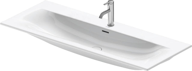 DURAVIT Viu Möbelwaschtisch 1230 mm, Weiß, mit Überlauf & WonderGliss – für Wandmontage
