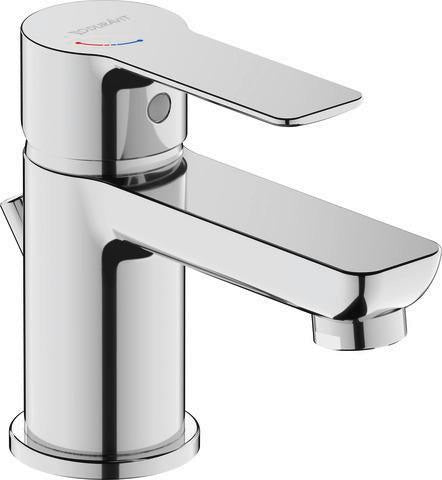 DURAVIT D-Code Einhebel-Waschtischmischer Schwarz mit FreshStart und MinusFlow