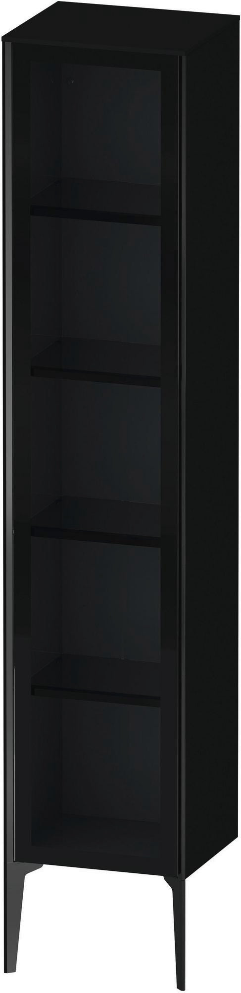 Duravit Hochschrank XViu 1770 mm Glasfront dolomiti grey hochglanz, rechts, Push-Open