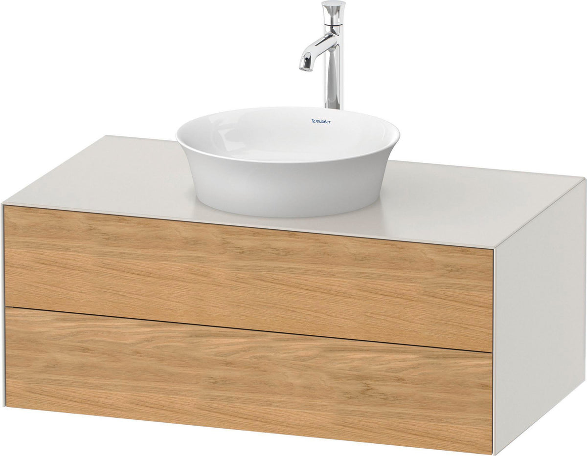 DURAVIT White Tulip Waschtischunterbau wandhängend 1000 mm, 2 Schubkästen, Weiß Seidenmatt