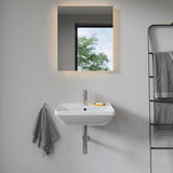 Duravit D-Neo Waschtisch 550 mm weiß mit Überlauf und WonderGliss