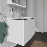 Duravit Hochschrank L-Cube 243x400x1760mm 1 Tür rechts, weiß matt – Wandhängend mit Soft-Close