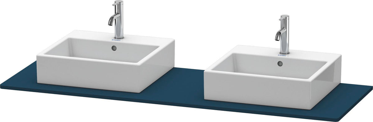 DURAVIT XSquare Konsole 1600 mm mit zwei Ausschnitten – Weiß Seidenmatt