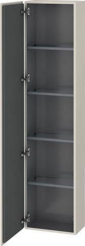 Duravit Hochschrank L-Cube 243x400x1760mm, 1 Tür links, Leinen – Wandhängend mit Soft-Close