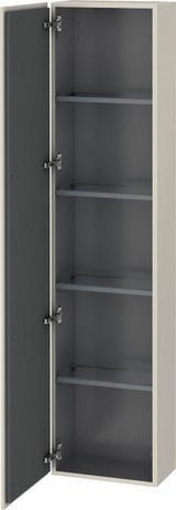 Duravit Hochschrank L-Cube 243x400x1760mm, 1 Tür links, Leinen – Wandhängend mit Soft-Close