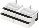 Duravit Happy D.2 Konsolenwaschtischunterbau 1600 mm mit 4 Schubkästen und Tip-On-Technik