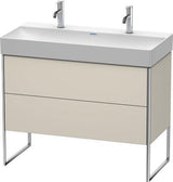 Duravit XSquare Waschtischunterbau 984x731x460 mm mit Fußgestell, s-matt und Ahorn