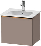 DURAVIT D-Neo Waschtischunterbau 510 mm Eiche Schwarz Matt mit Bronze Griff