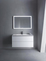 DURAVIT ME by Starck Möbelwaschtisch 1030 mm Weiß Seidenmatt mit Überlauf und 1 Hahnloch