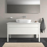 Duravit Luv Waschtischunterbau bodenstehend 1338 mm Weiß Seidenmatt mit Tip-On-Technik