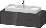 DURAVIT White Tulip Waschtischunterbau 1300 mm Nussbaum mitte seidenmatt von Philippe Starck