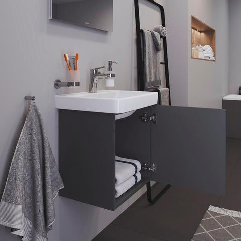 Duravit No.1 Einhebel-Waschtischmischer mit Zugstange, Chrom – 100 mm Ausladung