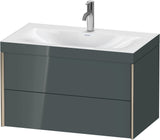 DURAVIT XViu c-bonded Waschtischset 800 mm wandhängend mit 2 Schubkästen und Tip-on-Technik