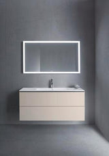 Duravit L-Cube Waschtischunterbau 1220 mm taupe matt mit 2 Schubkästen und Tip-On-Technik