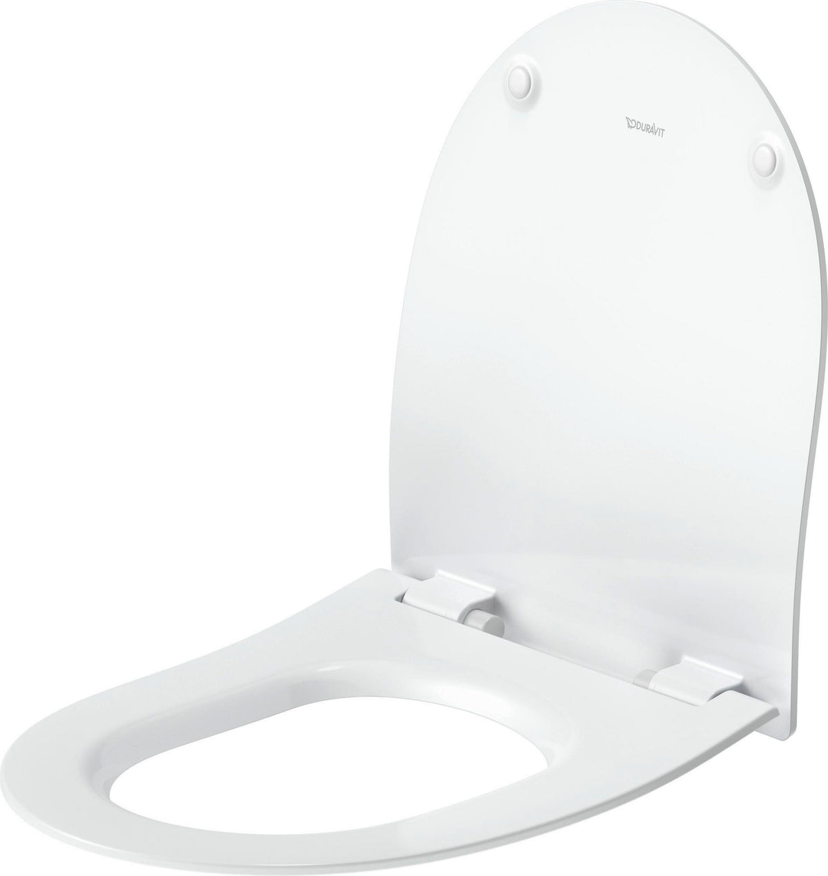 DURAVIT Univavo WC-Sitz D-Form tief 421 mm mit Absenkautomatik und Edelstahl-Scharnieren