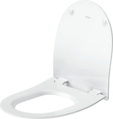 DURAVIT Univavo WC-Sitz D-Form tief 421 mm mit Absenkautomatik und Edelstahl-Scharnieren