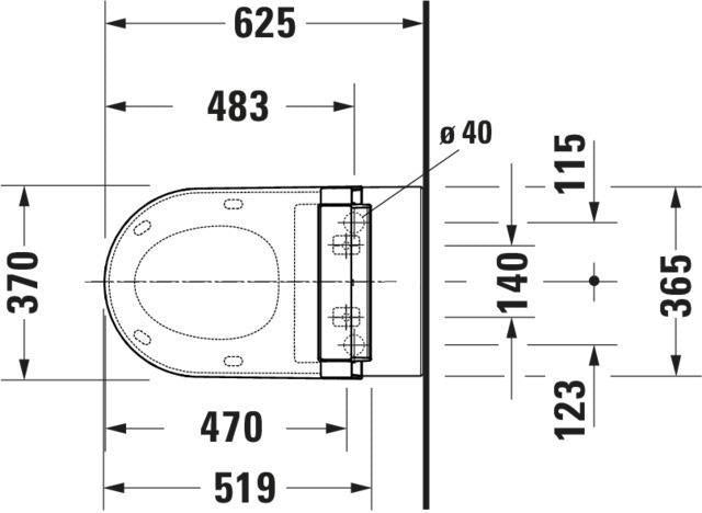 DURAVIT SensoWash Classic Dusch-WC-Sitz in Weiß – mit Fernbedienung, Beleuchtung und einstellbarer Duschstrahlstärke