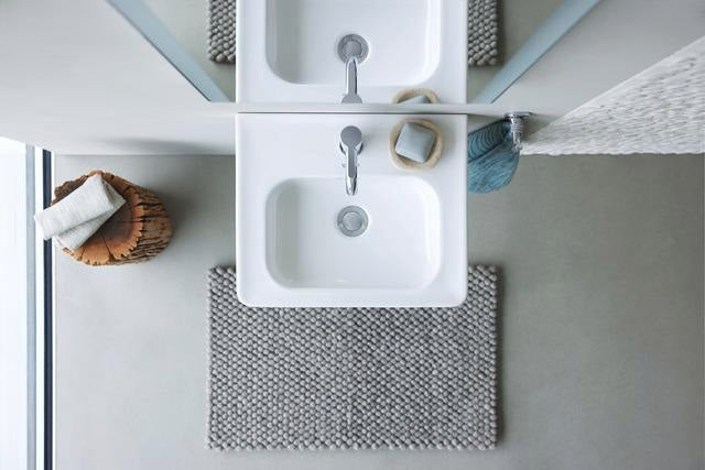 DURAVIT Handwaschbecken Soleil by Starck Weiß mit Überlauf und Hahnlochbank 450 mm