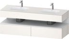 weiß / QA EWT m.Kon-WTU,1600x550x600mm,WPl:2 Ni-Bel,Weiß Supermatt,Ni:Weiß Matt,Deko