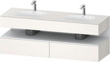 DURAVIT Qatego Studio F. A. Porsche Waschtischset 1600 mm mit Konsolenwaschtischunterbau, 2 Auszüge